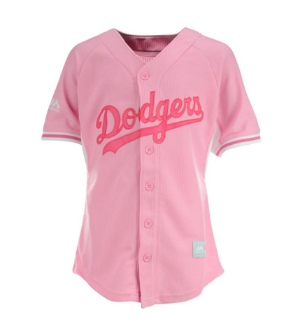 Toddler Los Angeles Dodgers Blank Pink Stitched Baseball Jersey